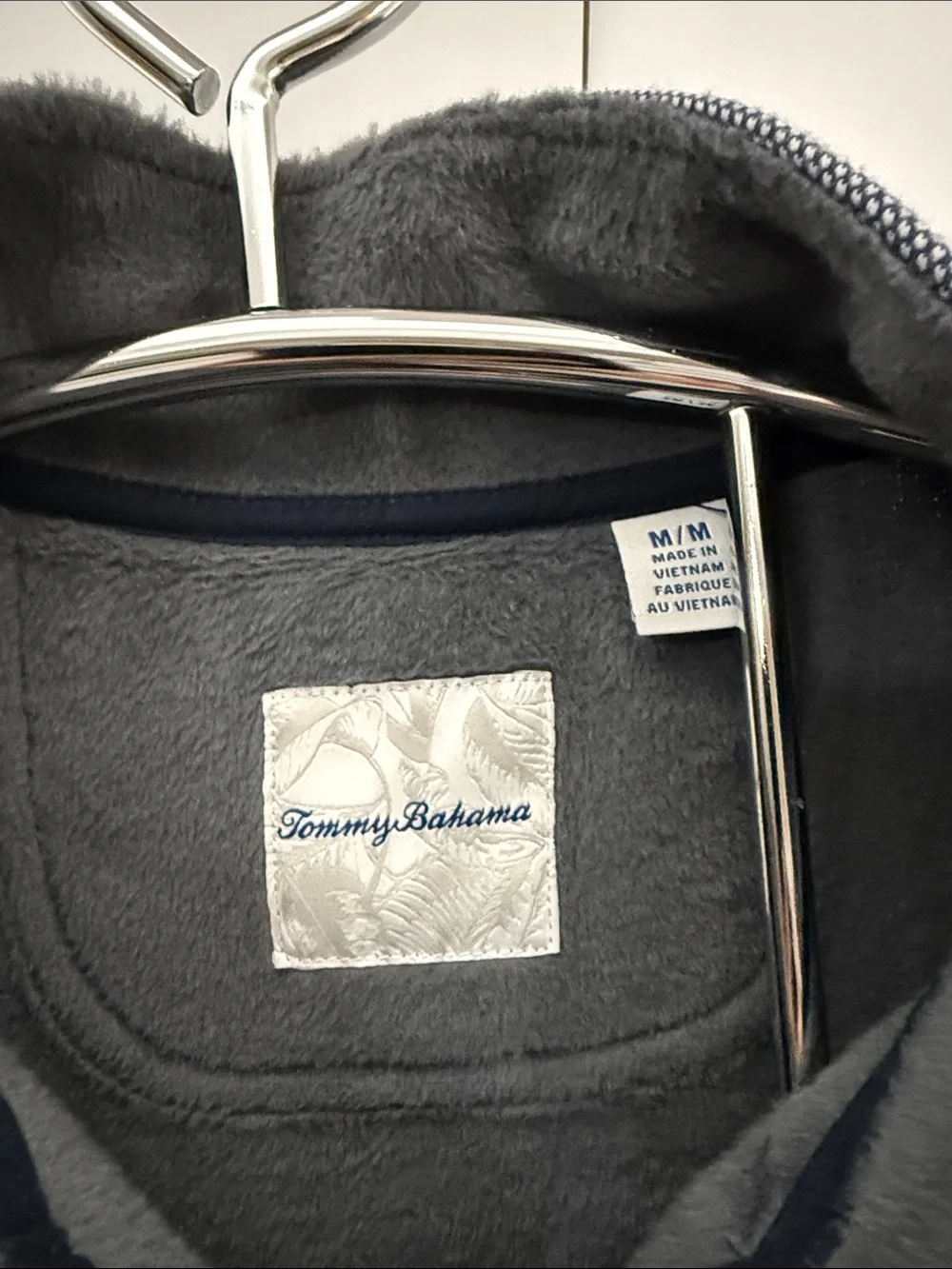 Tommy Bahama Men's Heather Slate Blue Quarter-Zip Pullover